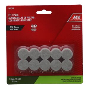 FELT PAD 3/4" 20PC ROUND ACE FELT PAD 3/4" 20PC ROUND ACE